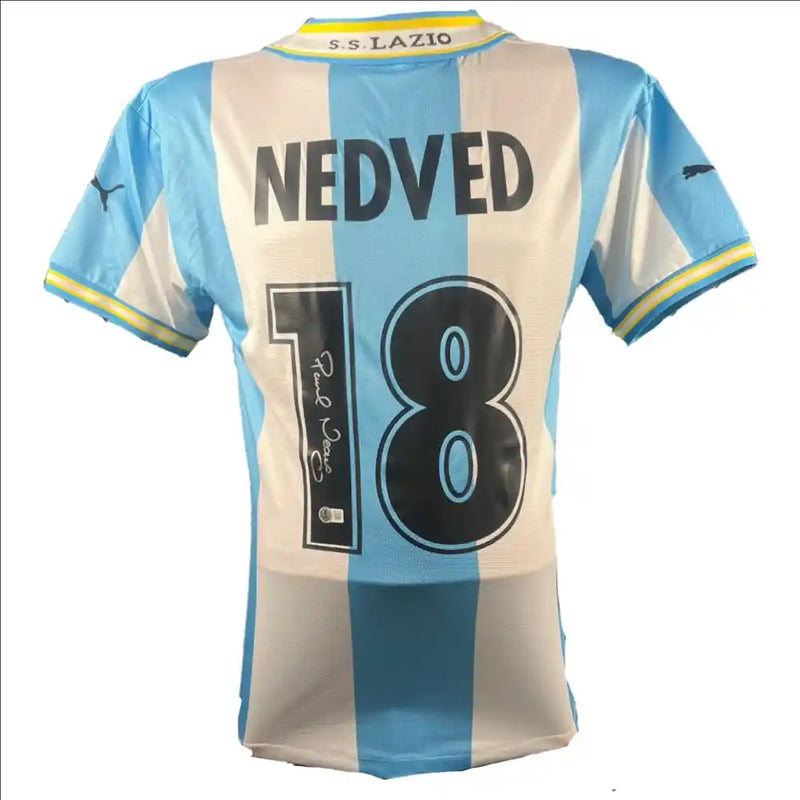 Pavel Nedvěd Signed Lazio FC Jersey
