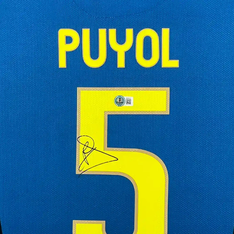 Carles Puyol Signed Barcelona FC Jersey
