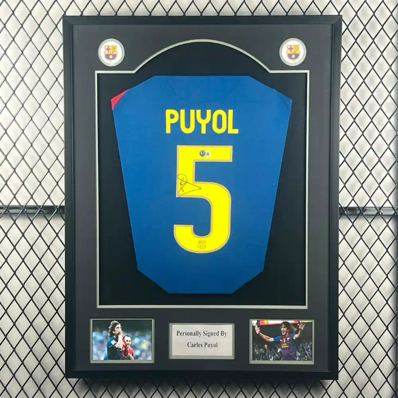 Carles Puyol Signed Barcelona FC Jersey
