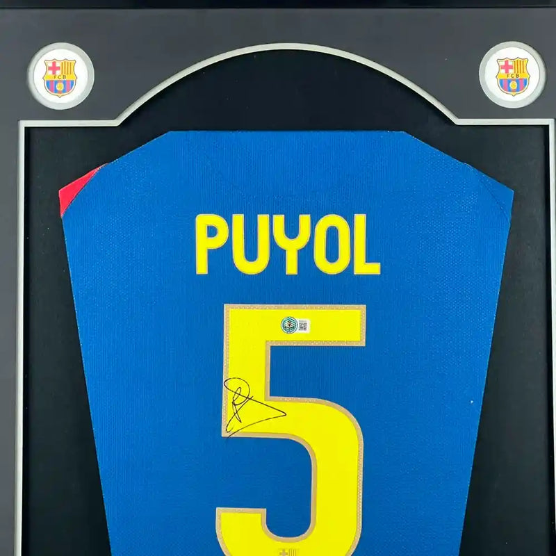 Carles Puyol Signed Barcelona FC Jersey