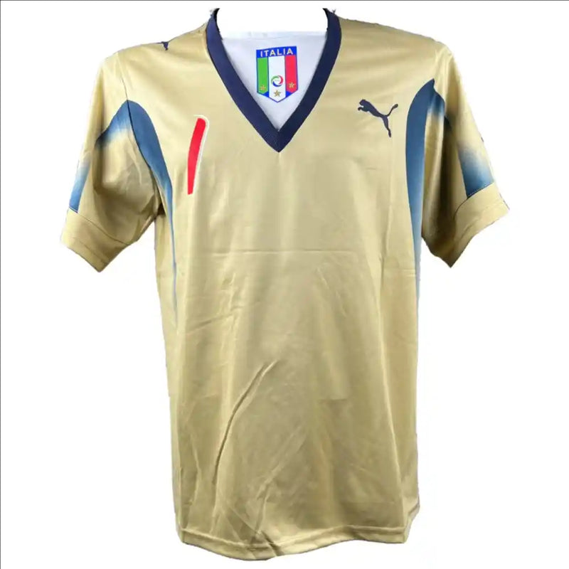 Gianluigi Buffon Signed Italy 2006 Gold Jersey