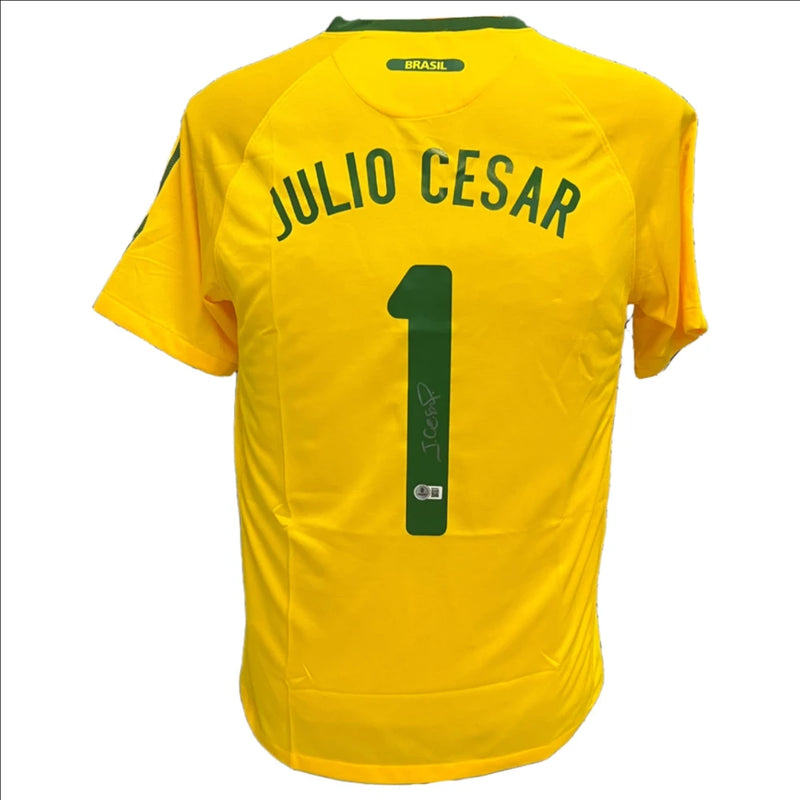 Julio Cesar Signed Brazil 2010-2011 Jersey