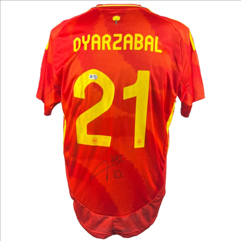 Mikel Oyarzabal Signed Spain 2024-2025 Jersey