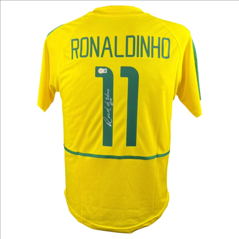 Ronaldinho Signed Brazil 2002 Jersey