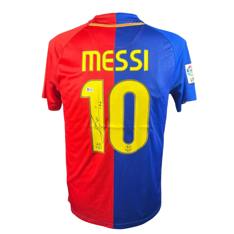 Lionel Messi Signed Barcelona 2008-2009 Jersey