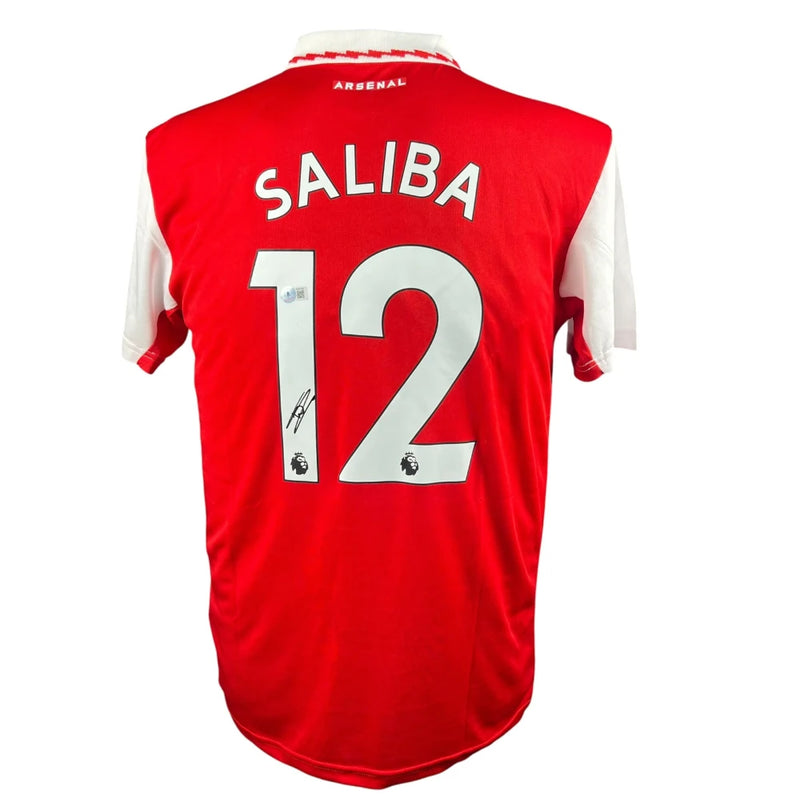 William Saliba Signed Arsenal 2021-2022 Jersey