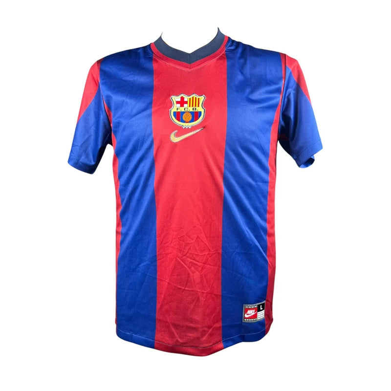 Patrick Kluivert Signed Barcelona 1998-1999 Jersey