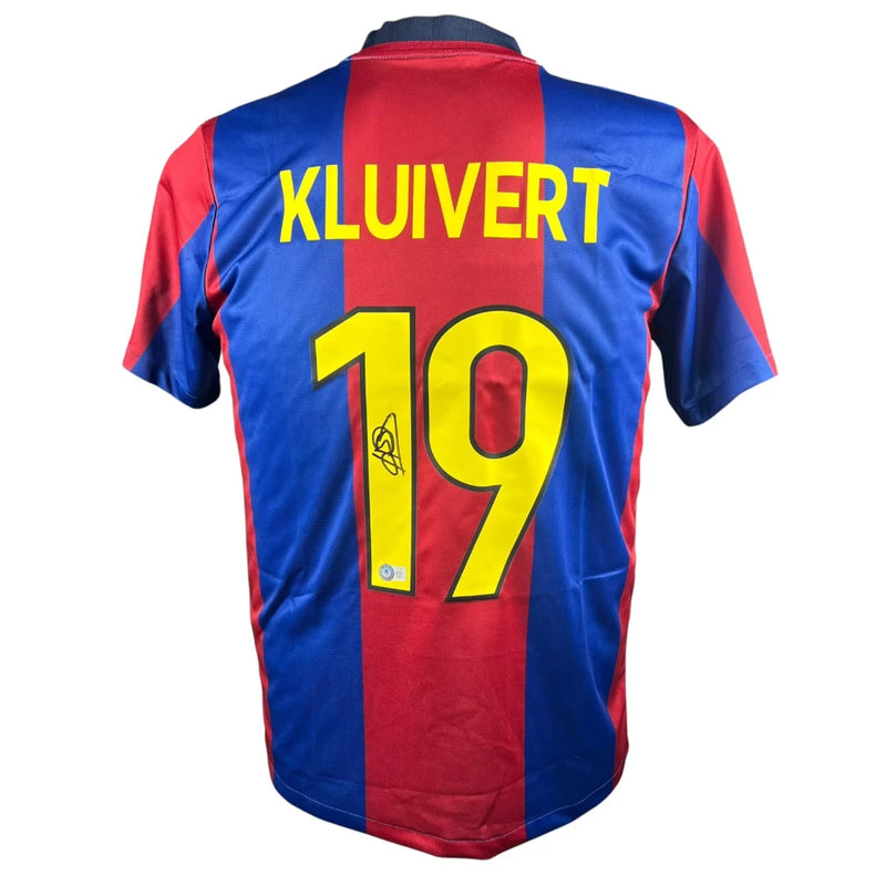 Patrick Kluivert Signed Barcelona 1998-1999 Jersey