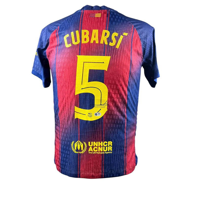 Pau Cubarsi Signed Barcelona 2025-2026 Jersey