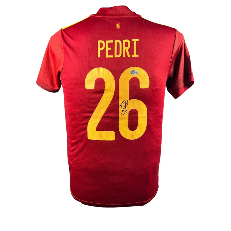 Pedri Signed Spain 2020-2021 Jersey