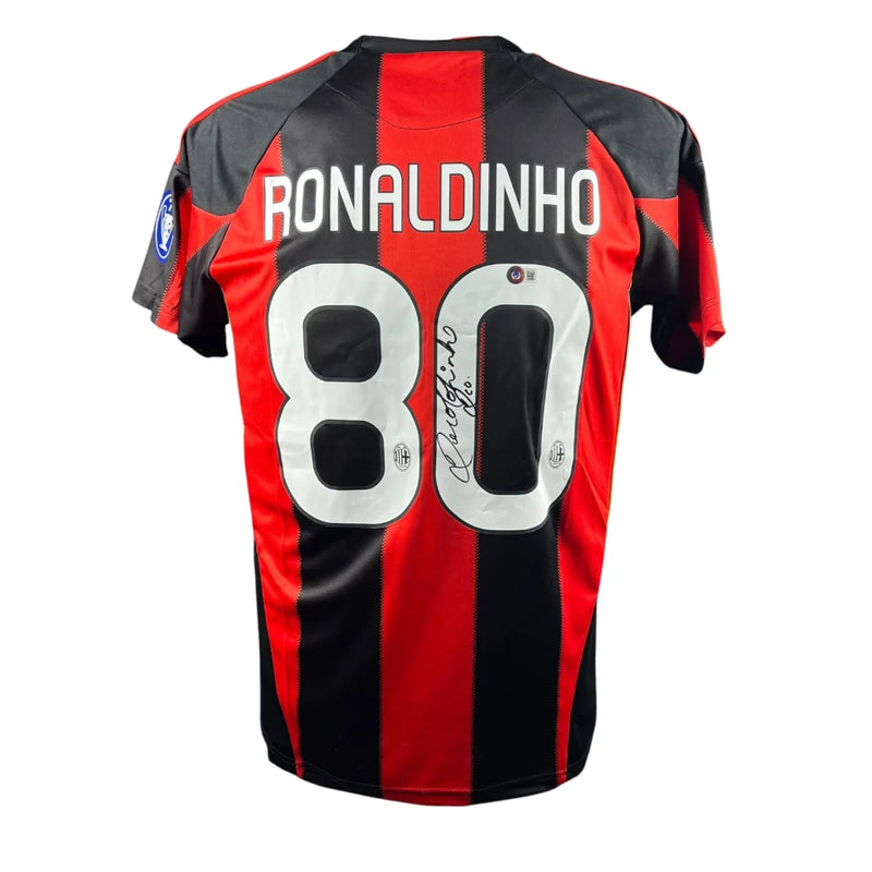 Ronaldinho Signed AC Milan 2010-2011 Jersey