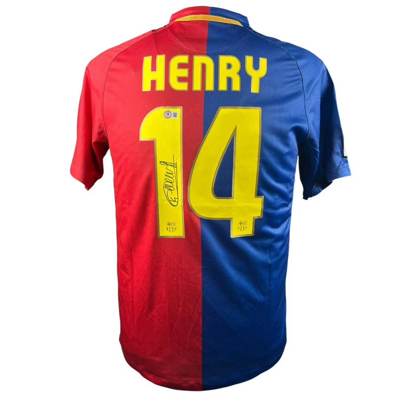 Thierry Henry Signed Barcelona 2008-2009 Jersey