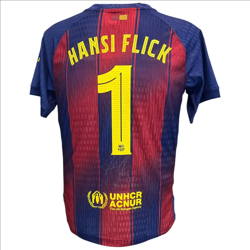 Hansi Flick Signed Barcelona 2025-2026 Jersey