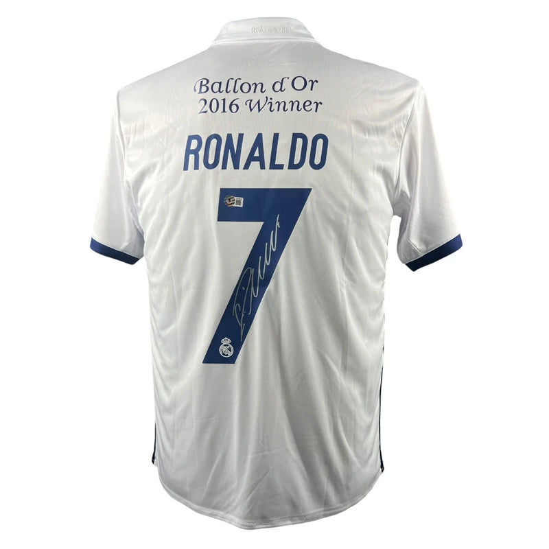 Cristiano Ronaldo Signed Real Madrid 2016 Jersey