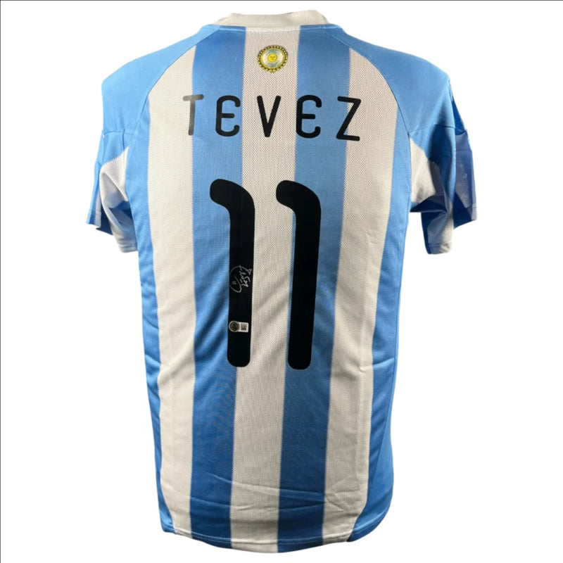 Carlos Tevez Signed Argentina 2010-2011 Jersey