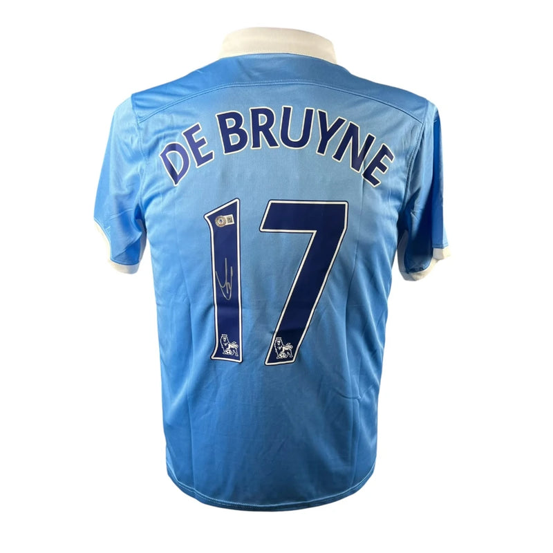 Kevin De Bruyne Signed Manchester City 2015-2016 Home Jersey