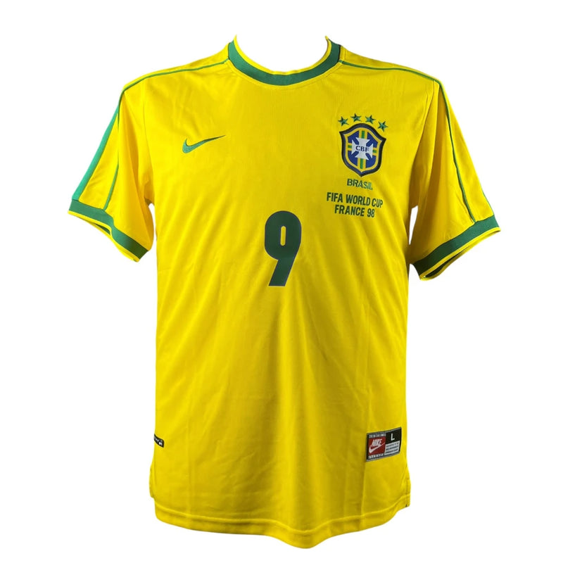 Ronaldo Nazario Signed Brazil FC 1998 Home Jersey