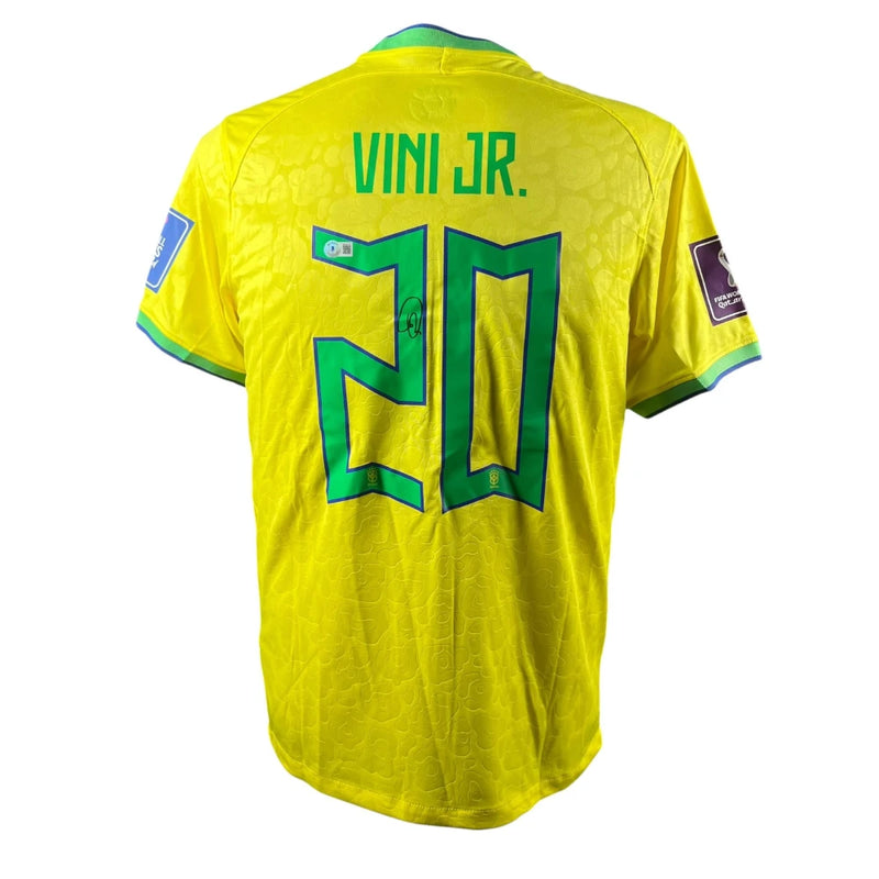 Vinicius Junior Signed Brazil 2022 Jersey