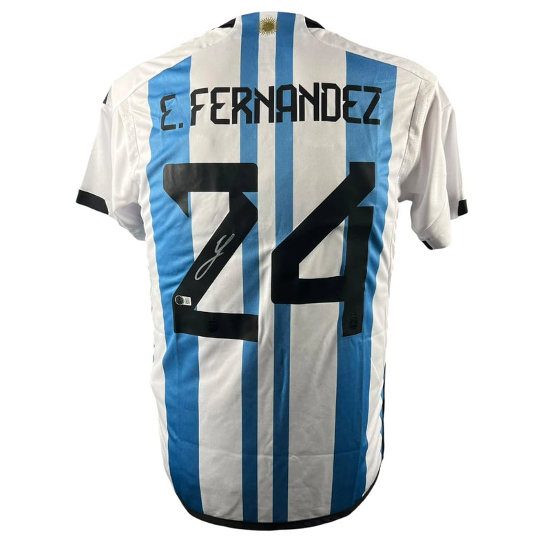 Enzo Fernández Signed Argentina 2022-2023 Jersey
