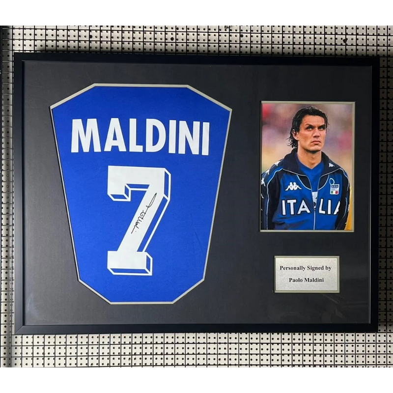 Paolo Maldini  Signed Italy FC Jersey