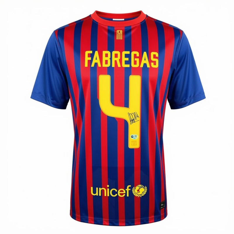 Cesc Fabregas Signed Barcelona Jersey