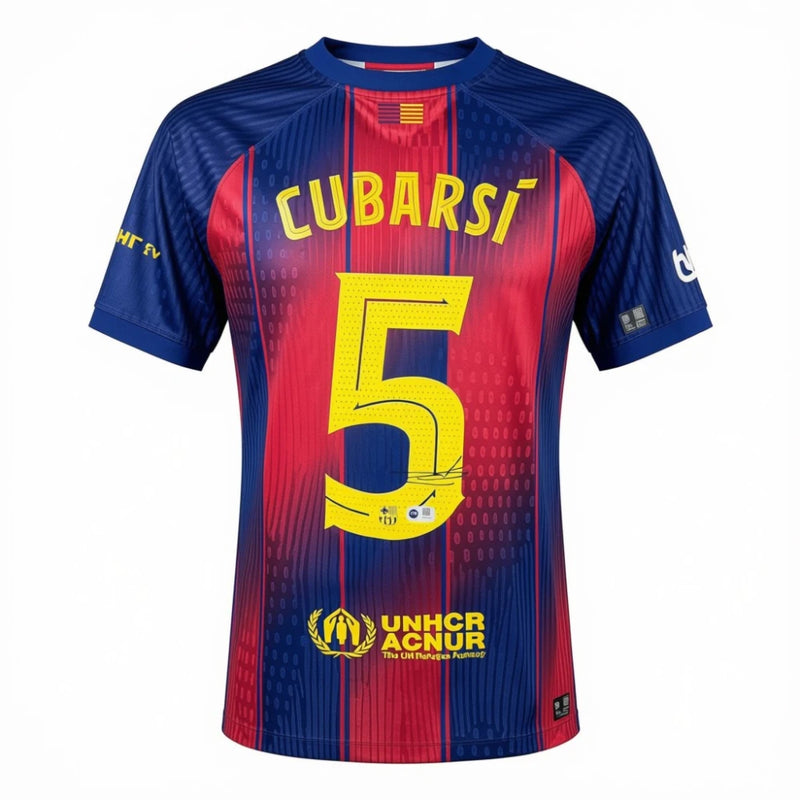 Pau Cubarsi Signed Barcelona Jersey